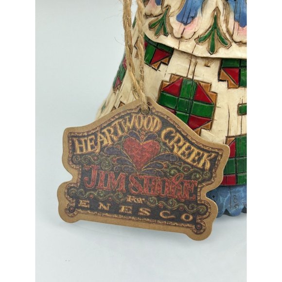 VTG Jim Shore Heartwood Creek Angel with Birdcage Bird Folk Art Resin Figure - Picture 4 of 16